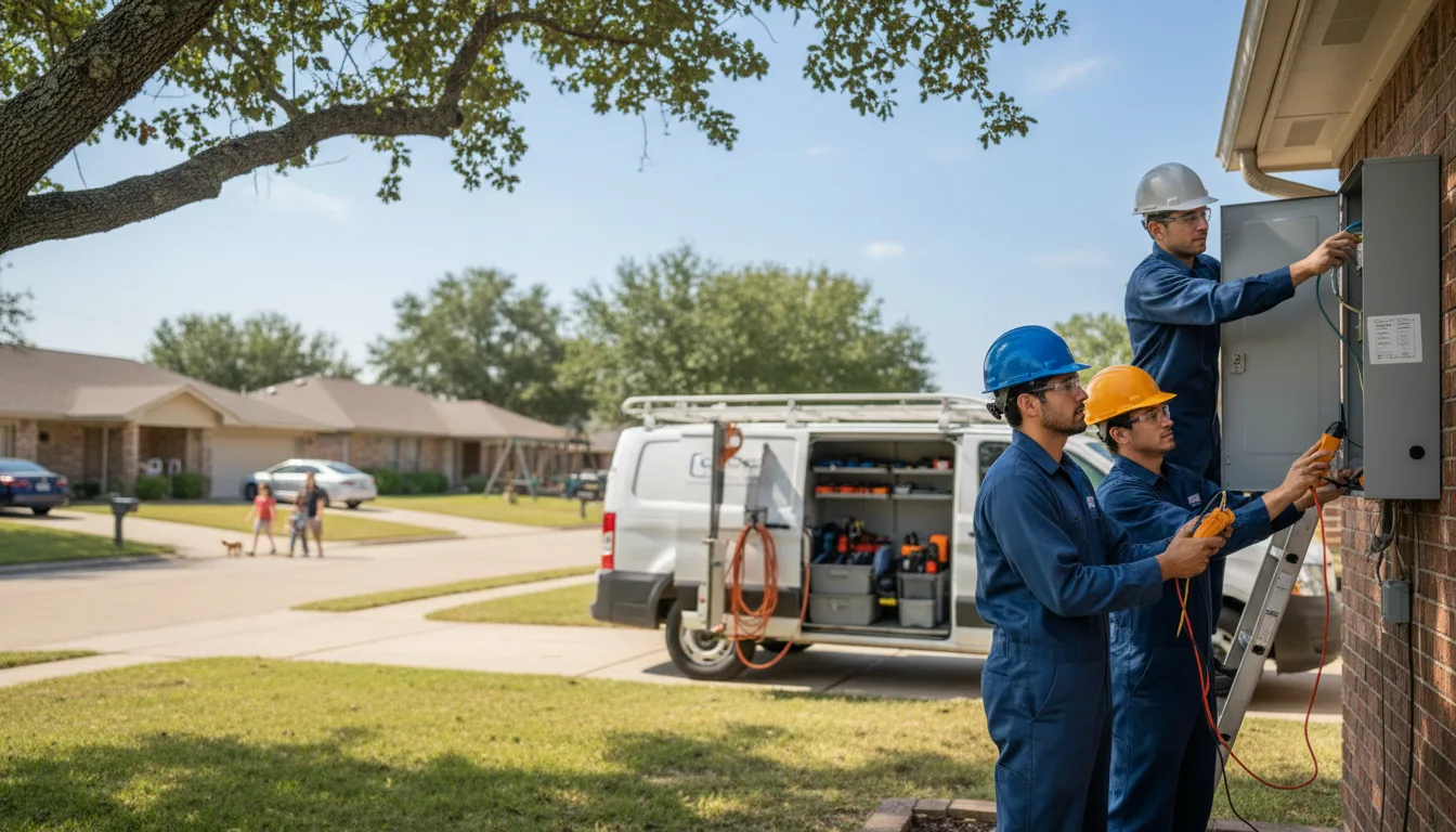 Certified electrician providing emergency electrical services in Lewisville, MN